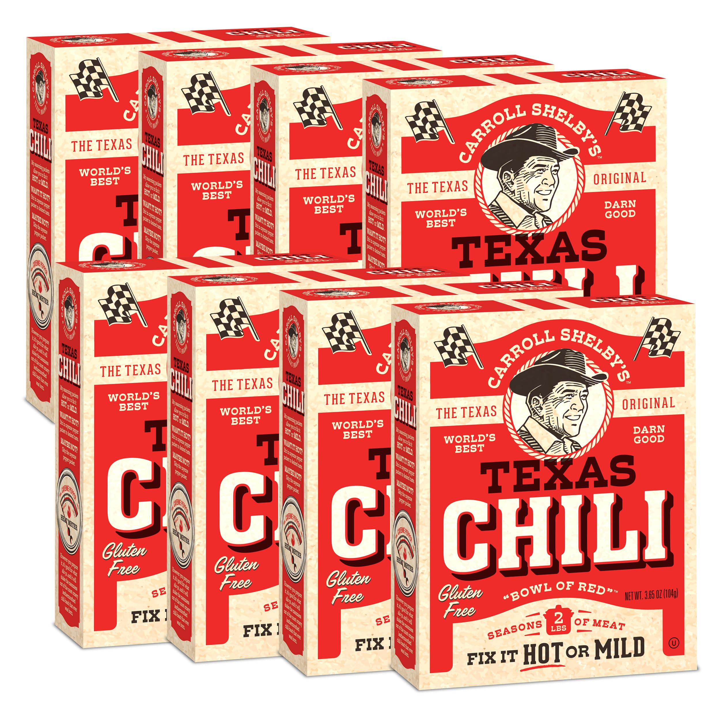 Amazon.com : Carroll Shelby's Original Texas Brand Chili Kit 3.65